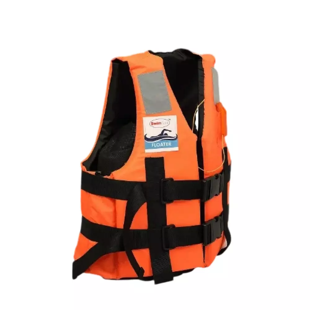 swimcare-safety-life-jacket-iii-pfd-free-size-orange-reflective-water-repellent-fabric-upto-50-kg-load-capacity-for-lakes-river-safety-floater-pack-of-5-pcs