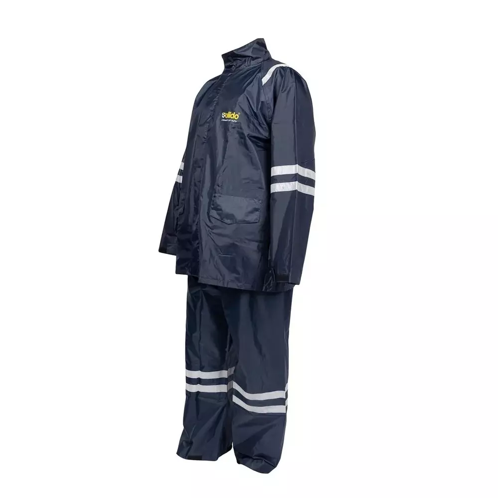 Solido Wave Raincoat 0.17 mm (0.006 inch) Thickness Full Sleeve Navy Blue Size XL, RA 02 M8