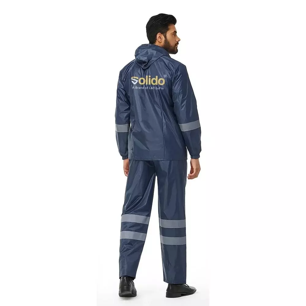 Solido Wave Raincoat 0.17 mm (0.006 inch) Thickness Full Sleeve Navy Blue Size L, RA 02 M8