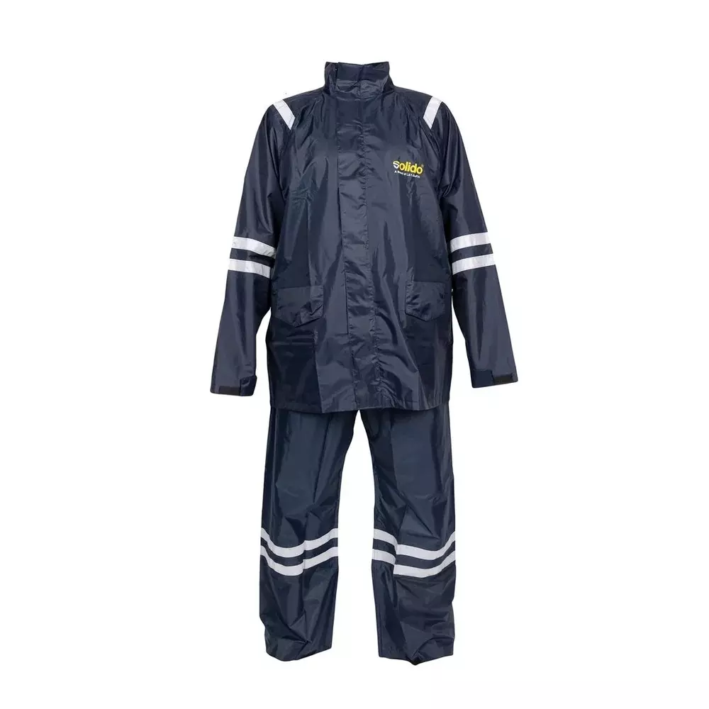 Solido Wave Raincoat 0.17 mm (0.006 inch) Thickness Full Sleeve Navy Blue Size L, RA 02 M8