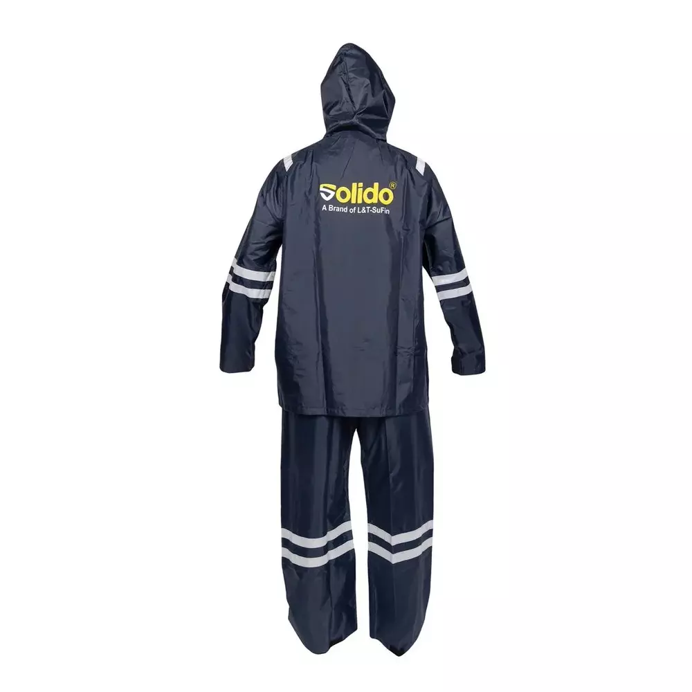 Solido Wave Raincoat 0.17 mm (0.006 inch) Thickness Full Sleeve Navy Blue Size L, RA 02 M8
