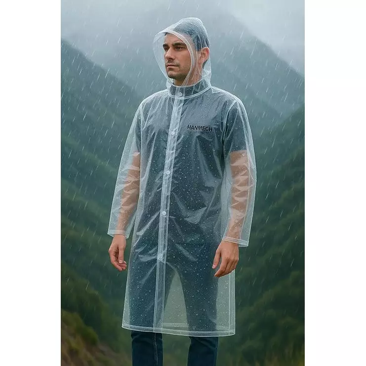 hanmech-rainwear-coat-poncho-pvc-free-size-water-resistant-assorted-color-pack-of-5