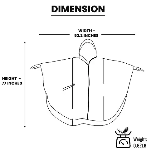 Allextreme Poncho Raincoat Heavy Duty Military Impermeable Jacket Army Green Size S Model 5 for Outdoor, Hiking, Camping, ‎AL6PU05