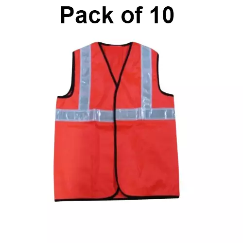 warnmat-polyester-safety-waistcoatsjacket-with-reflective-strip-60-gsm-free-size-orange-v4you-202-pack-of-10