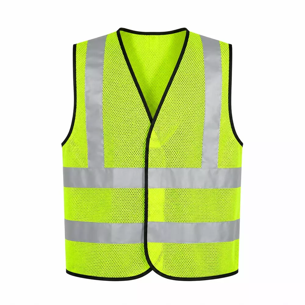 Mallcom Polyester Reflective Safety Jacket Green Color, Proclo 61 (Size: S - XXL)