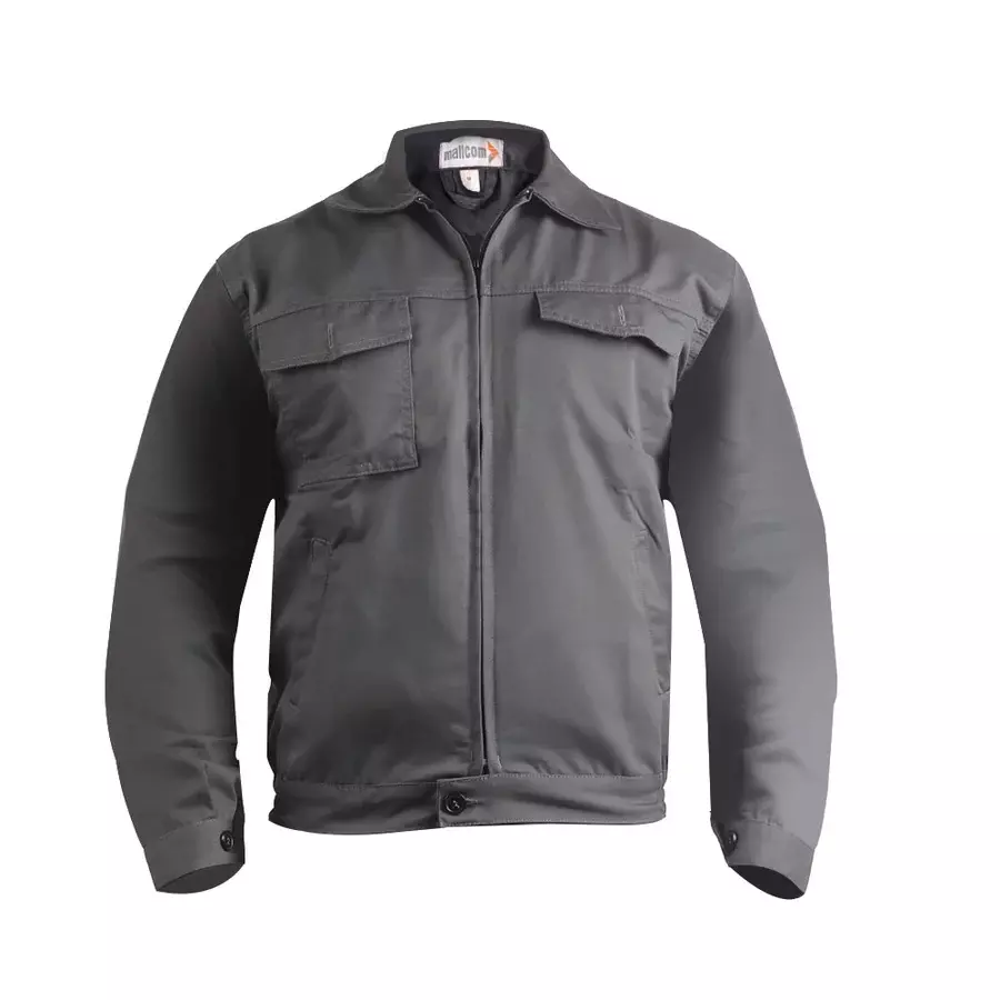 Mallcom Kolding Workwear Safety Jacket S Size 65% Cotton 35% Polyester Composition 4 Pocket with Zip Closure