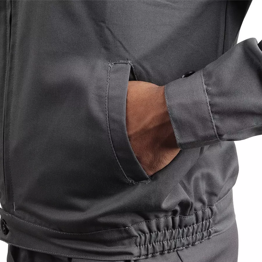 mallcom-kolding-workwear-safety-jacket-s-size-65-cotton-35-polyester-composition-4-pocket-with-zip-closure