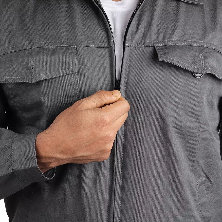 mallcom-kolding-workwear-safety-jacket-xl-size-65-cotton-35-polyester-composition-4-pocket-with-zip-closure