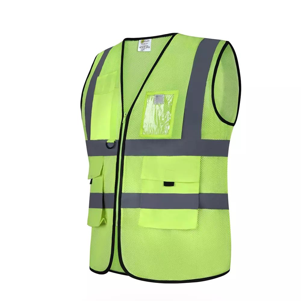 Glovetech Regular Fit Hi-Visibility Safety Vest Hi-Viz Yellow / Orange Large Size, SV 06 (Pack of 200)
