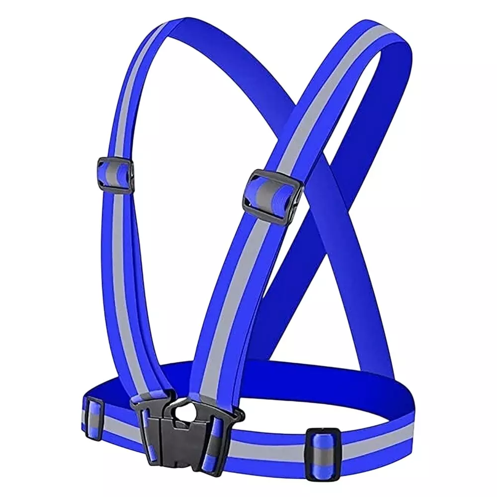 Angelsafe Safety Cross Belt V-Neck Elastic Free Size Blue Sleeveless Polyster