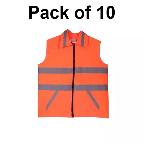 warnmat-reflective-safety-jacket-free-size-120-gsm-orange-color-for-industrial-safety-workplace-wm-orange-zip-01-pack-of-10