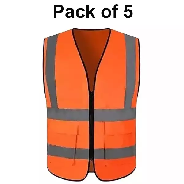 beggosafe-safety-jacket-120-gsm-free-size-2-pocket-zipper-closure-type-polyester-orange-pack-of-5