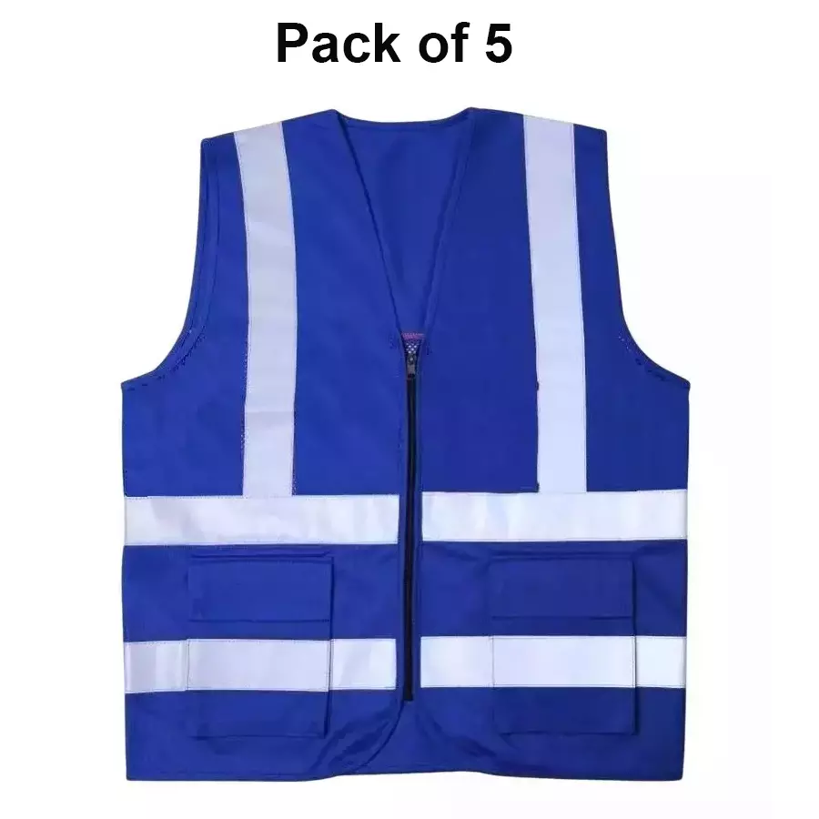 beggosafe-safety-jacket-120-gsm-free-size-2-pocket-zipper-closure-type-polyester-blue-pack-of-5