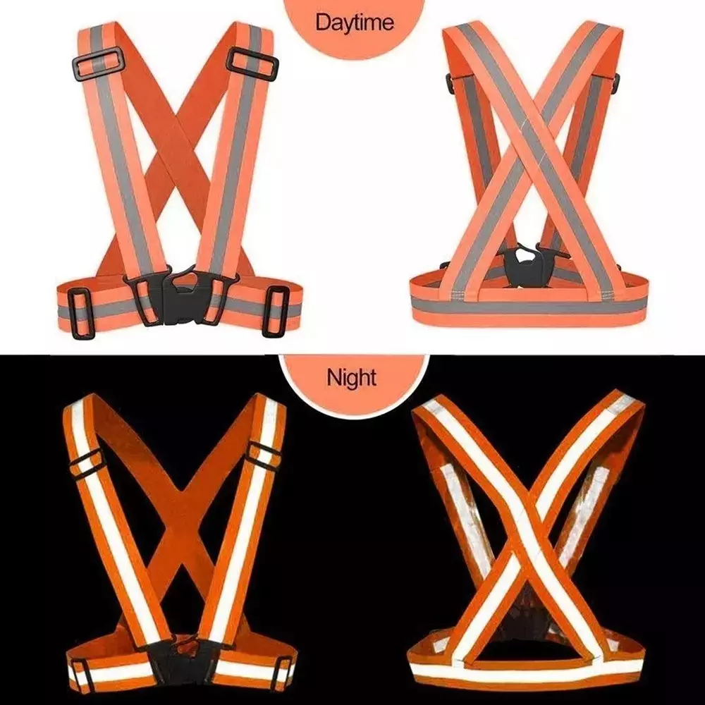 rahul-professionals-cross-belt-reflective-jacket-high-visibility-adjustable-silver-reflective-stripe-color-orange-free-size-pack-of-5