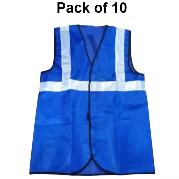 warnmat-polyester-safety-jacket-with-reflective-strip-120-gsm-free-size-blue-v4you-2011-pack-of-10