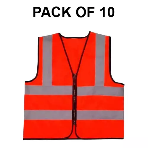 shopking-polyster-reflective-safety-jacket-90-gsm-free-size-orange-v4you-209-pack-of-10-pcs
