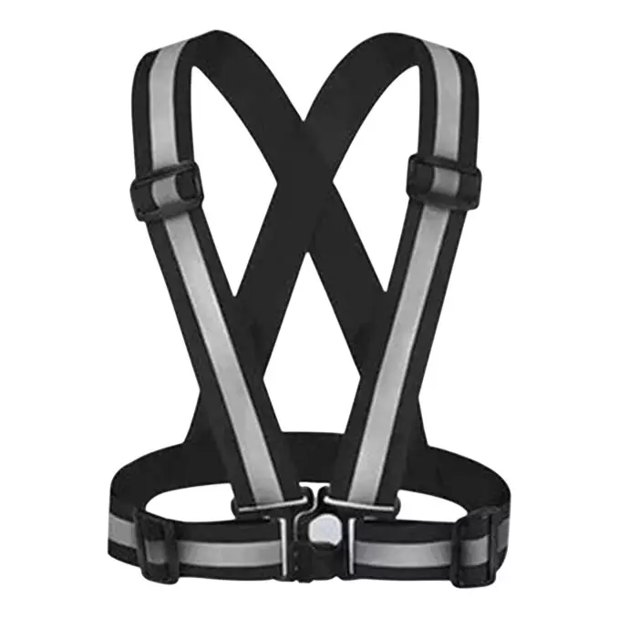 Angelsafe Safety Cross Belt V-Neck Elastic Free Size Black Sleeveless Polyster