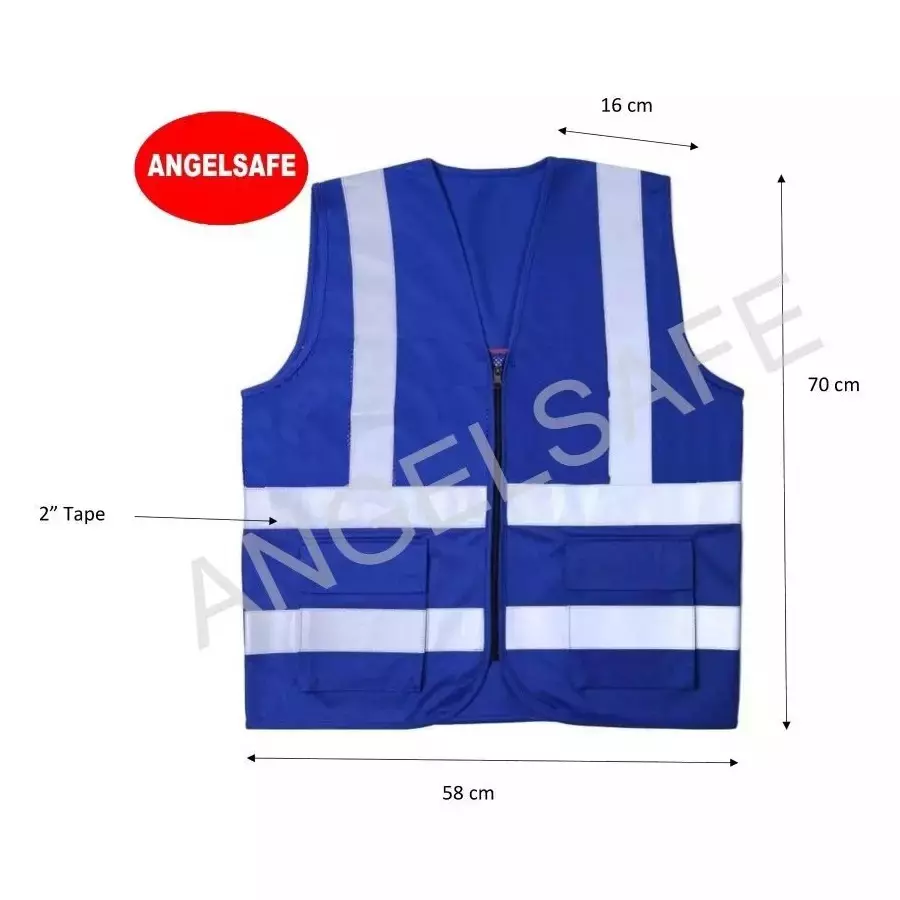 angelsafe-120-gsm-safety-jacket-with-2-inch-508-mm-reflective-tape-polyester-body-free-size-and-blue-color-pack-of-5