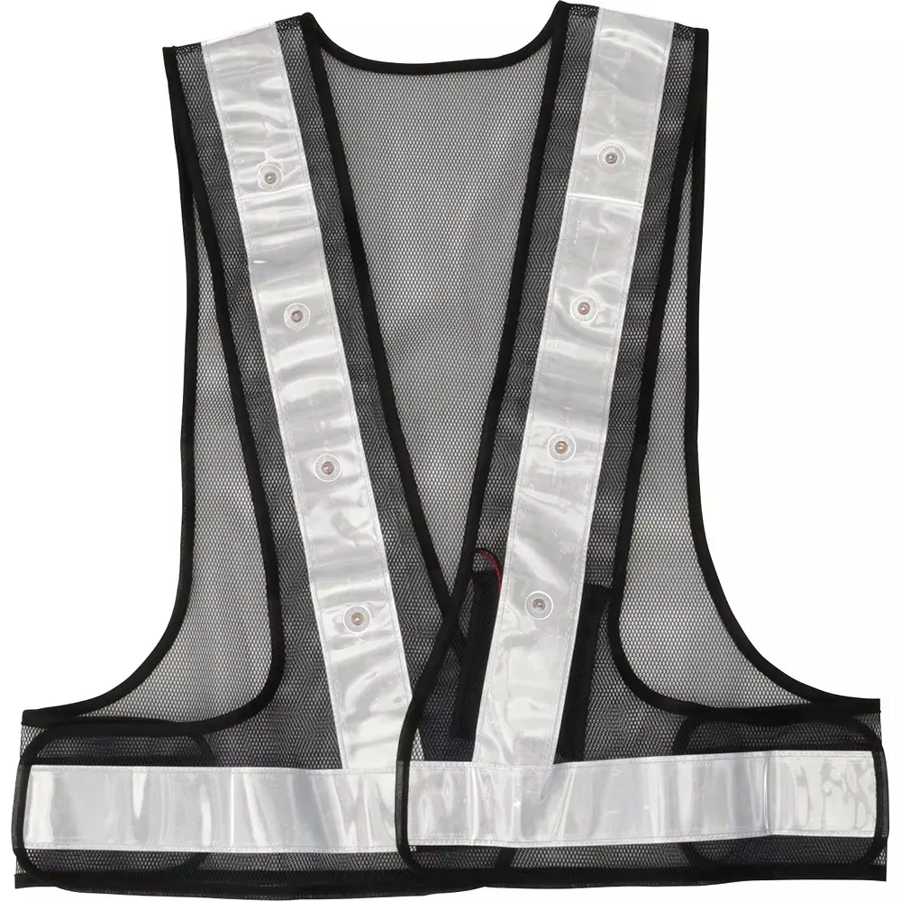 MonotaRO Safety Reflective Vest Led Type Navy / Silver Free Size, 50499095