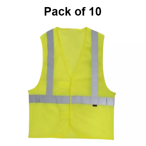 warnmat-polyester-stylish-fashionable-safety-jacket-with-reflective-strip-90-gsm-free-size-yellow-v4you-207-pack-of-10