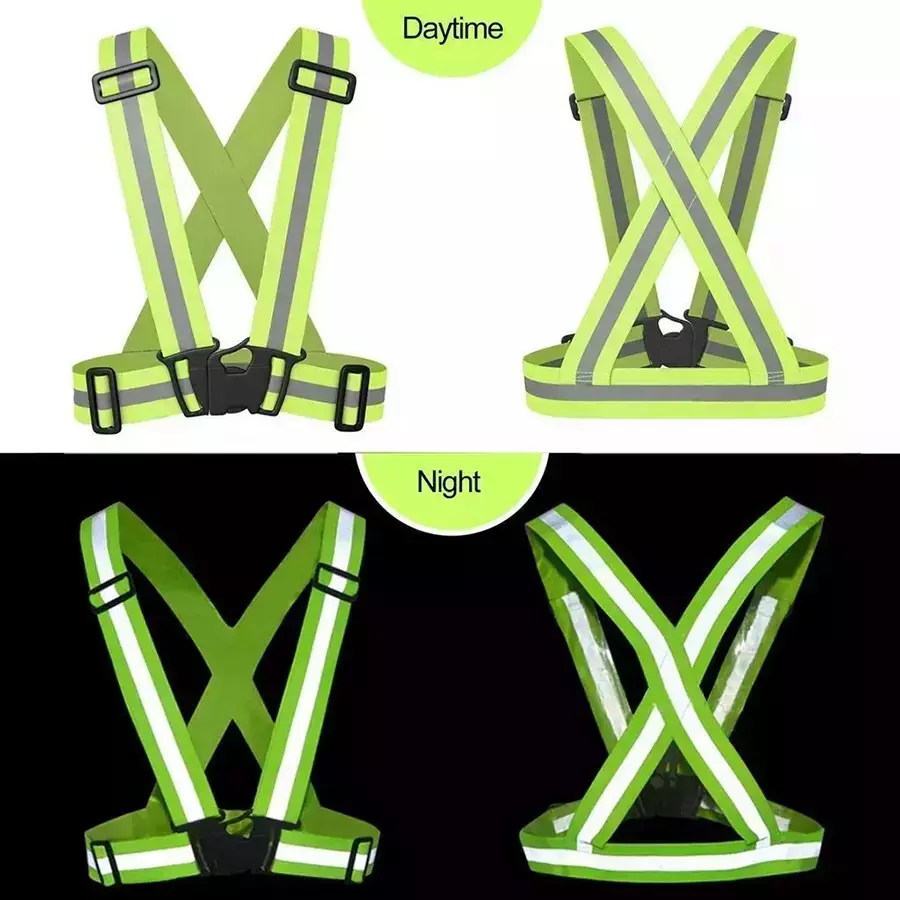 angelsafe-safety-cross-belt-v-neck-elastic-free-size-green-sleeveless-polyster