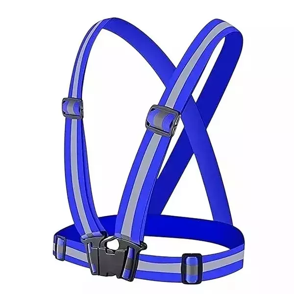 BEGGOSAFE High Visibility Safety Cross Belt Buckle Closure Type Blue