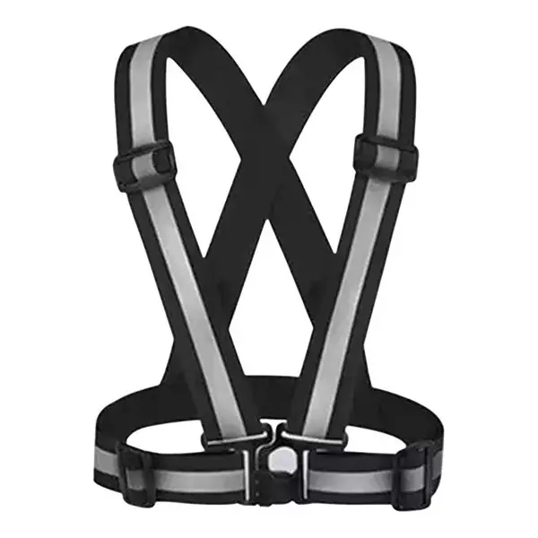 BEGGOSAFE High Visibility Safety Cross Belt Buckle Closure Type Black