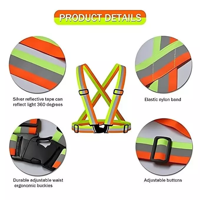 angelsafe-safety-cross-belt-multicolor-color-free-size-made-of-polyester-reflective-pattern-ideal-for-unisex-pack-of-5