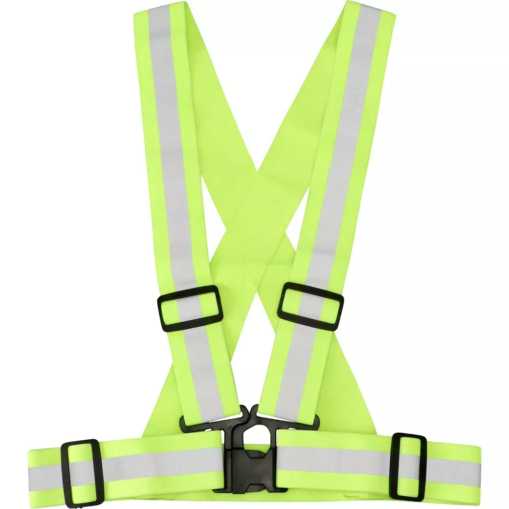 MonotaRO Safety Reflective Vest Elastic Suspender yellow 40 to 60 cm Length, 40553443