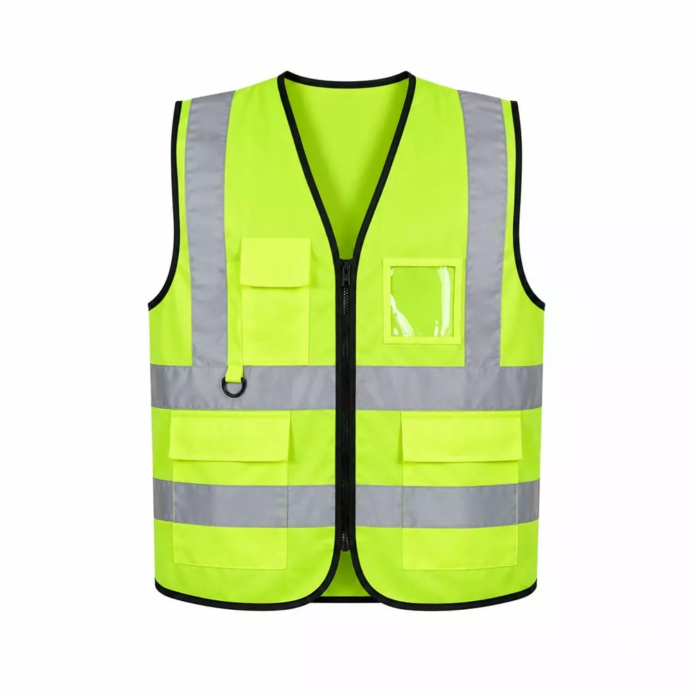 Mallcom Polyester Reflective Safety Jacket Green Color, Proclo 71 (Size: S - XXL)