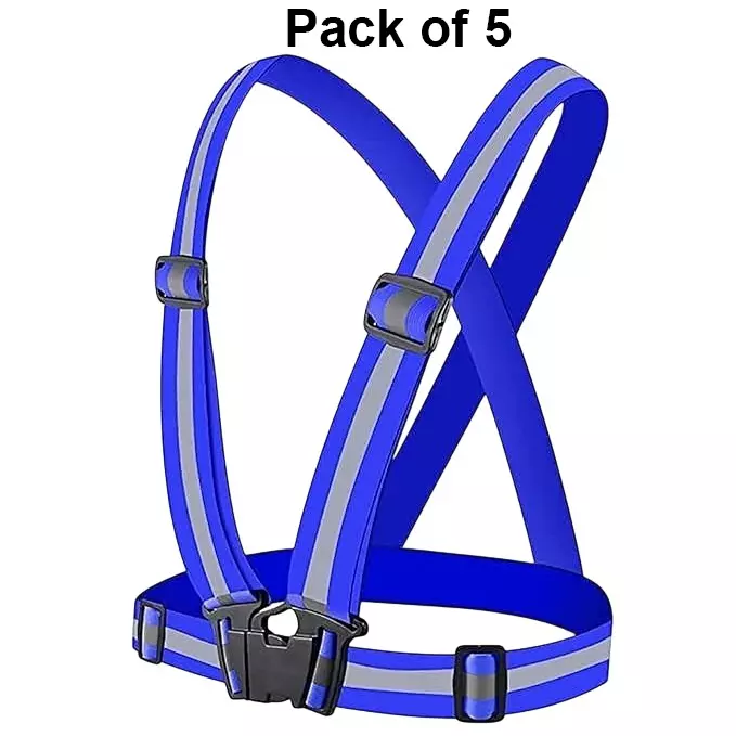 angelsafe-safety-cross-belt-blue-color-free-size-made-of-polyester-reflective-pattern-ideal-for-unisex-pack-of-5