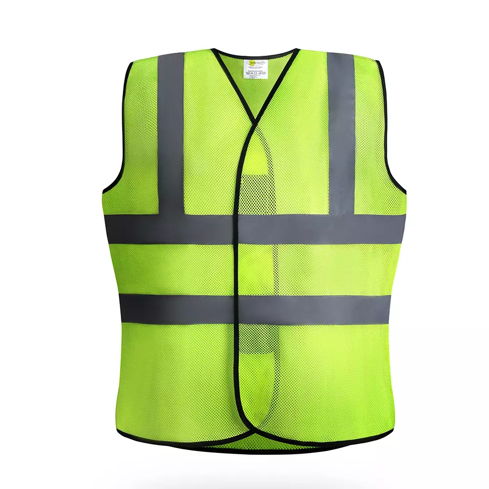 Glovetech Regular Fit Hi-Visibility Safety Vest Hi-Viz Green Large Size, SV 01 (Pack of 200)