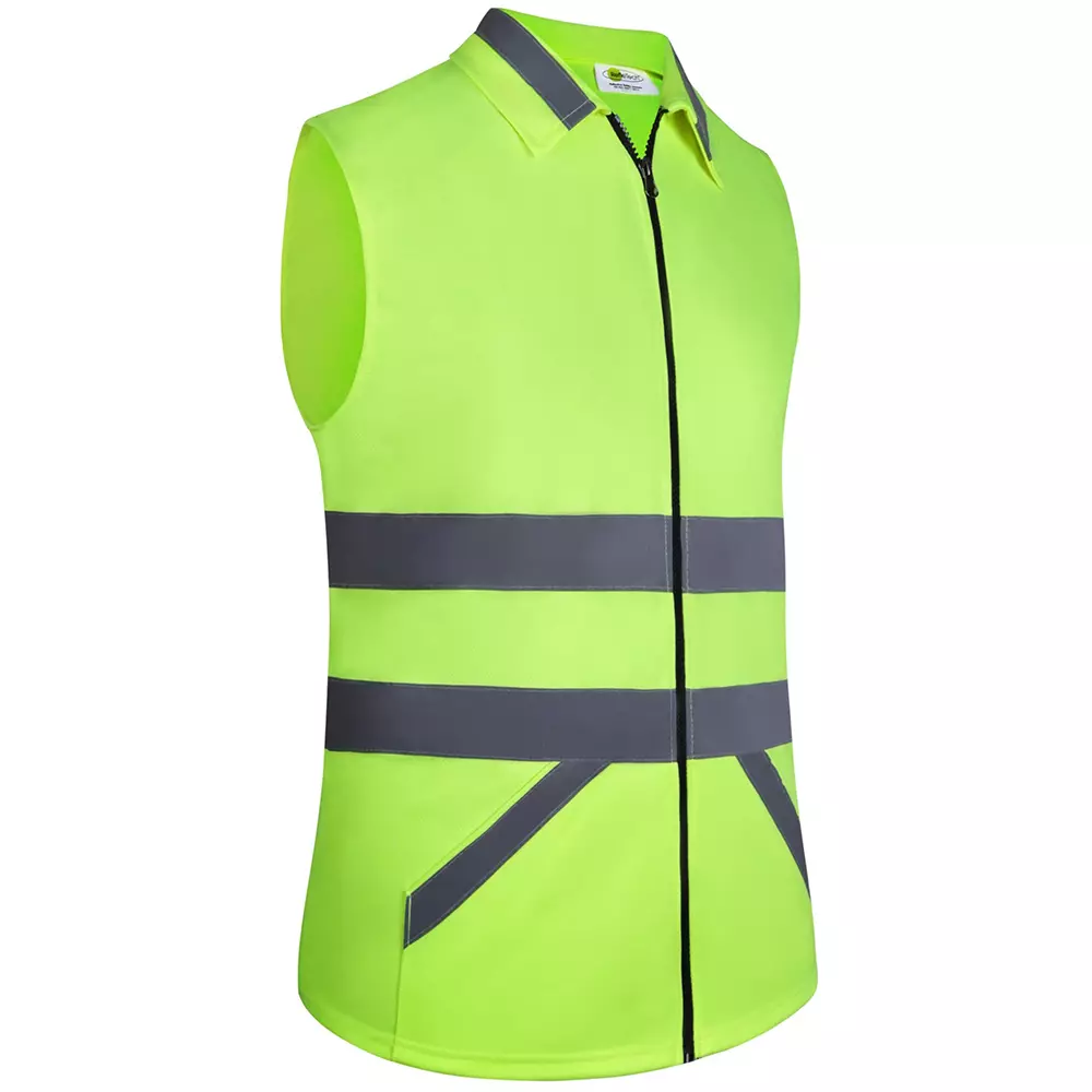 Glovetech Reinforced Fit Hi-Visibility Safety Vest Hi-Viz Orange / Yellow XL Size, SV 05 (Pack of 200)