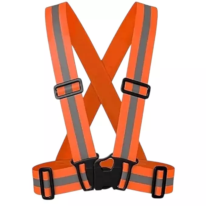 ANGELSAFE High Visibility Safety Cross Belt Buckle Closure Type Orange