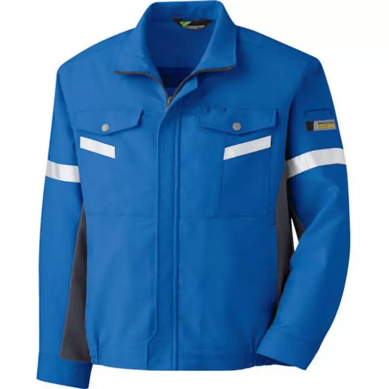 MIDORI Verdexel Antistatic Blouson Royal Blue x Charcoal 4L Size 134.0 cm Chest Circumference, VE543UE