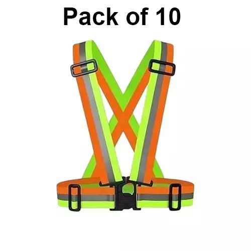 angelsafe-safety-cross-belt-high-visibility-polyester-material-regular-fit-free-size-multicolor-color-pack-of-10-pcs