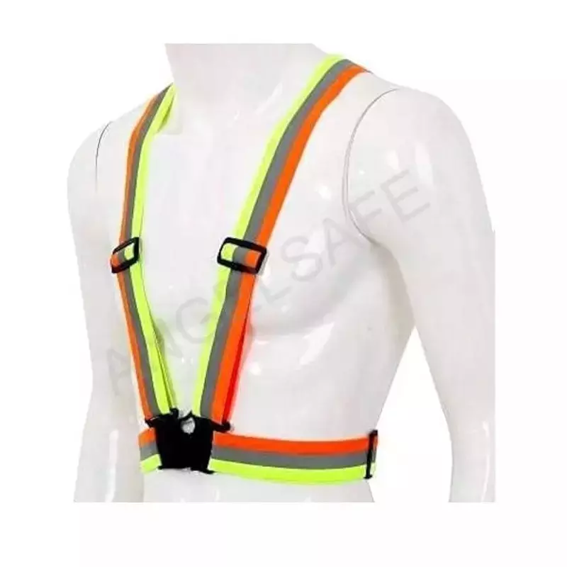 angelsafe-safety-cross-belt-high-visibility-polyester-material-regular-fit-free-size-multicolor-color-pack-of-10-pcs