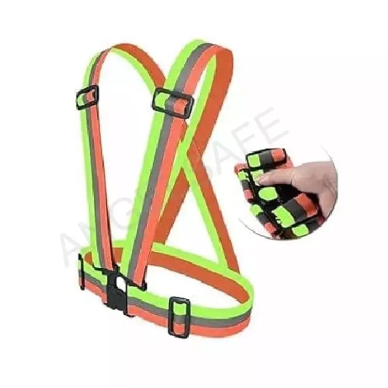 angelsafe-safety-cross-belt-high-visibility-polyester-material-regular-fit-free-size-multicolor-color-pack-of-10-pcs