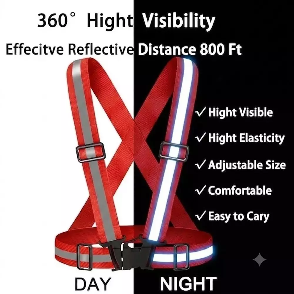 angelsafe-safety-cross-belt-red-color-free-size-made-of-polyester-reflective-pattern-ideal-for-unisex-pack-of-5