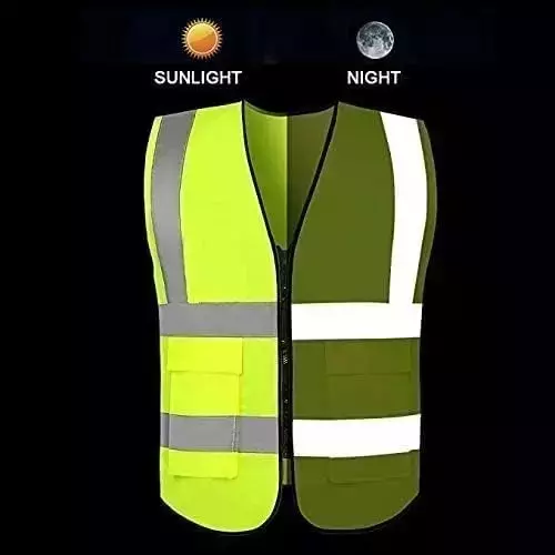 beggosafe-safety-jacket-90-gsm-free-size-2-pocket-zipper-closure-type-polyester-green-pack-of-5