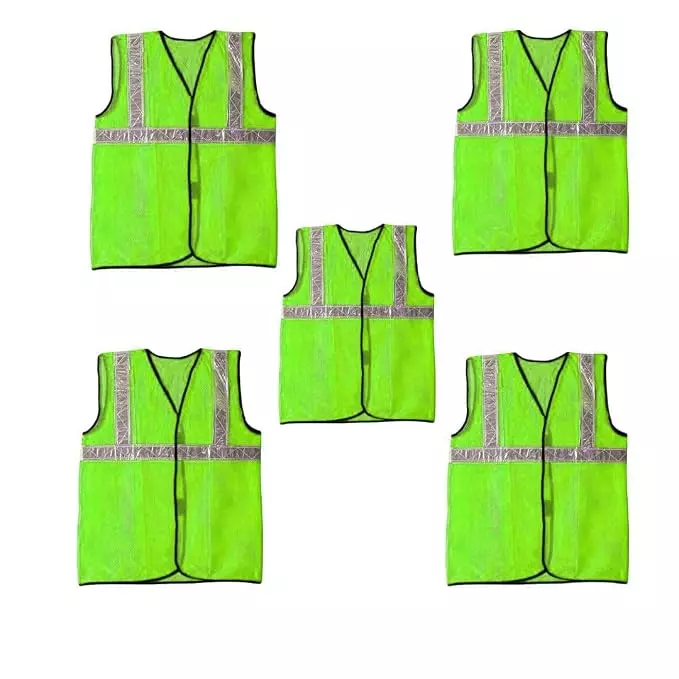 conclood-india-green-reflective-safety-jacket-mesh-type-with-2-inch-508-mm-radium-reflector-collar-less-and-v-neck-style