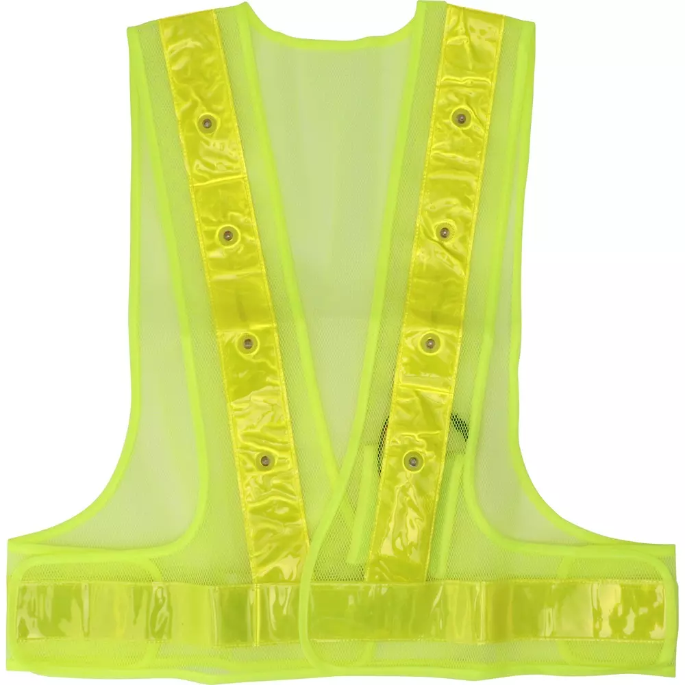 MonotaRO Safety Reflective Vest Led Type Yellow / yellow Free Size, 50499113