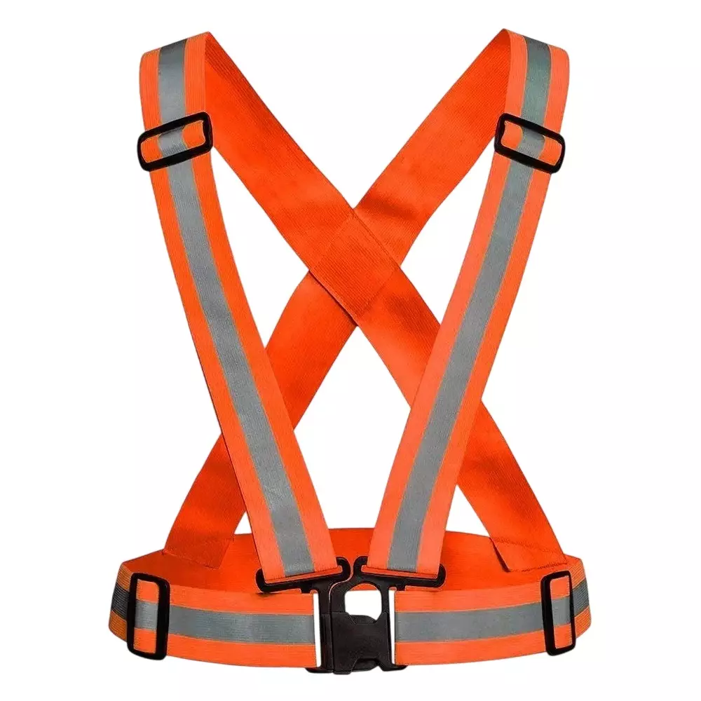 Angelsafe Safety Cross Belt V-Neck Elastic Free Size Orange Sleeveless Polyster