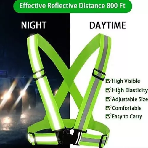 angelsafe-safety-cross-belt-green-color-free-size-made-of-polyester-reflective-pattern-ideal-for-unisex-pack-of-5