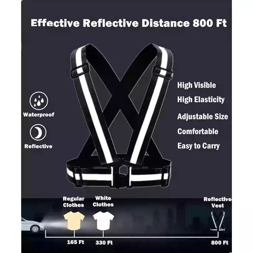 angelsafe-safety-cross-belt-black-color-free-size-made-of-polyester-reflective-pattern-ideal-for-unisex-pack-of-5