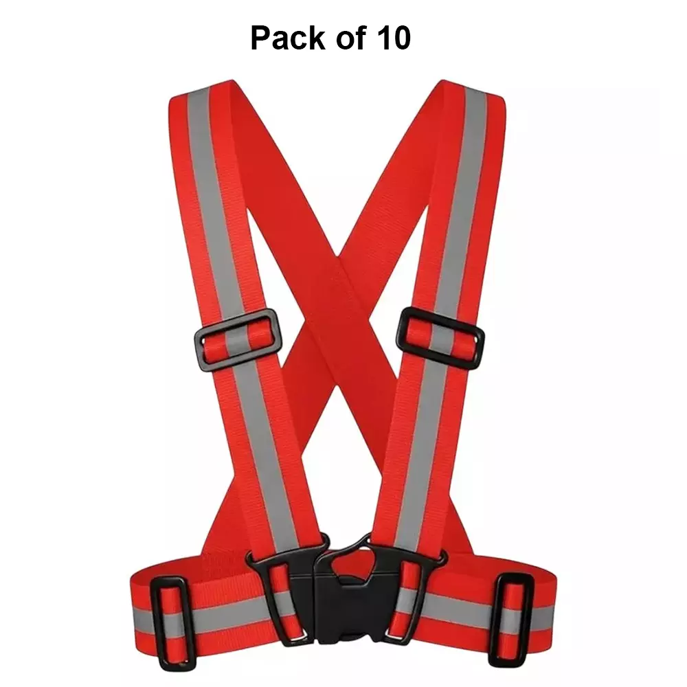 angelsafe-safety-cross-belt-high-visibility-polyester-material-regular-fit-free-size-red-color-pack-of-10-pcs