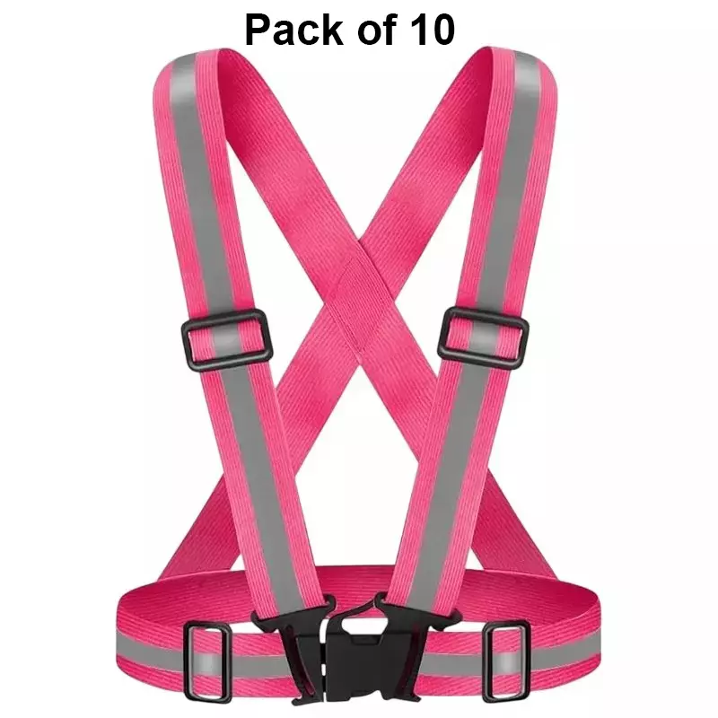 angelsafe-safety-cross-belt-high-visibility-polyester-material-regular-fit-free-size-pink-color-pack-of-10-pcs