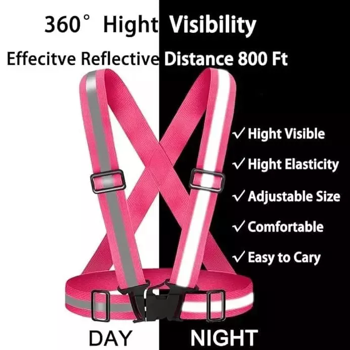 angelsafe-safety-cross-belt-high-visibility-polyester-material-regular-fit-free-size-pink-color-pack-of-10-pcs