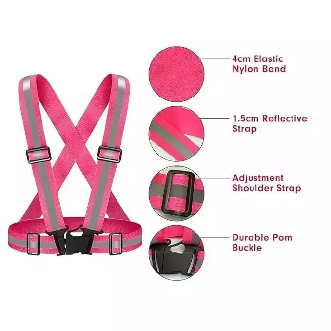angelsafe-safety-cross-belt-high-visibility-polyester-material-regular-fit-free-size-pink-color-pack-of-10-pcs