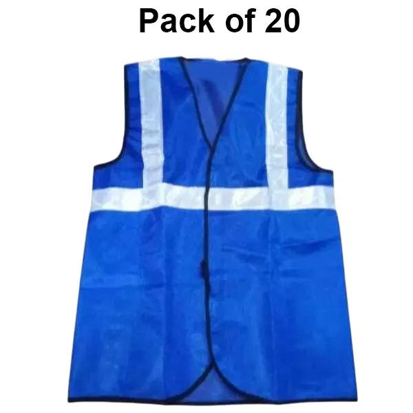 warnmat-polyester-safety-jacket-with-reflective-strip-120-gsm-free-size-blue-v4you-2011-pack-of-20